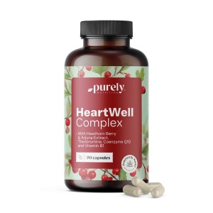 Purely Nutrition, HeartWell - supliment alimentar destinat susținerii funcționării normale a inimii, 90 capsule - Img 2