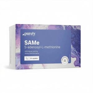 Purely Nutrition, SAMe - supliment alimentar destinat susținerii echilibrului organismului, 30 capsule