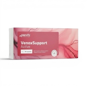 Purely Nutrition, VenoxSupport - supliment alimentar destinat susținerii confortului picioarelor, 60 capsule