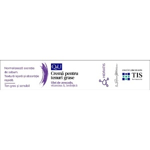 Q4U Cremă pentru ten gras, 50 ml, Tis Farmaceutic - Img 2