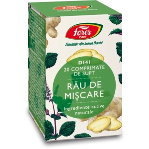 Rău de mișcare D141, 20 comprimate, Fares