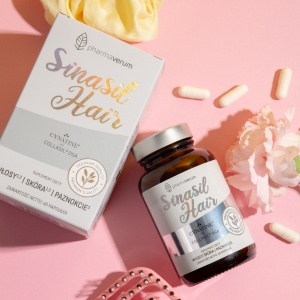 SinasilHair, cu Keratină Cynatine® HNS, Colagen și Biotină, susține sănătatea și rezistența părului, unghiilor și pielii, 60 capsule, Pharmaverum - Img 3
