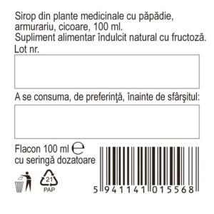 Sirop cu fructoză Hepatofit, 100 ml, Fares - Img 5