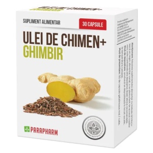 Ulei de Chimen + Ghimbir, 30 capsule, Parapharm