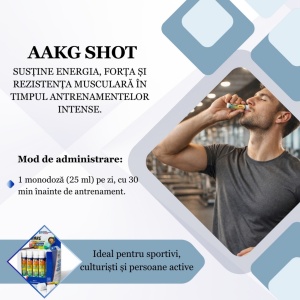 AAKG Shot, 9500 mg, 20 fiole x 25 ml, Balkan Pharmaceuticals - Img 2