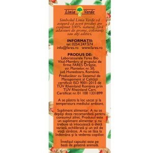 Ashwagandha cu ginseng, N159, 60 capsule, Fares - Img 3