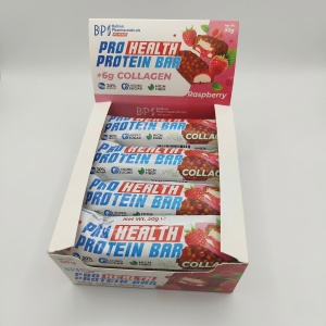 Baton Proteic, Raspberry + Collagen, 50 g, Balkan Pharmaceuticals - Img 3
