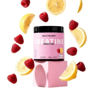 BELLYSLIMO® Creatină cu aromă de zmeură si lămâie, 201 g, Pharmaverum