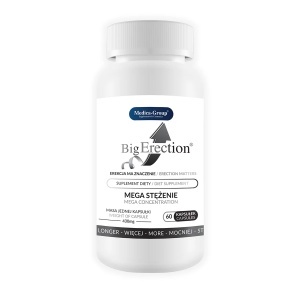 Big Erection, supliment alimentar destinat susținerii vitalității masculine, energiei, libidoului și performanței sexuale, 60 capsule, Medica-Group