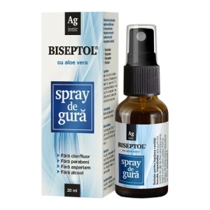 Biseptol Spray de Gură cu Aloe Vera, 20 ml, Dacia Plant