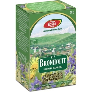 Ceai Bronhofit Ușurarea respirației, R17, 50 g, Fares - Img 1