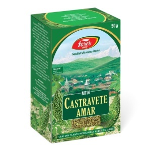 Ceai Castravete amar M114, contribuie la menținerea glicemiei în limite normale și susține metabolismul glucidelor și echilibrul metabolic, 50 g, Fares
