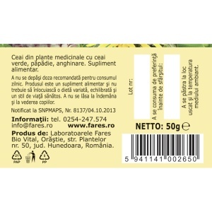 Ceai Colesterol, M102, 50 g, Fares - Img 5