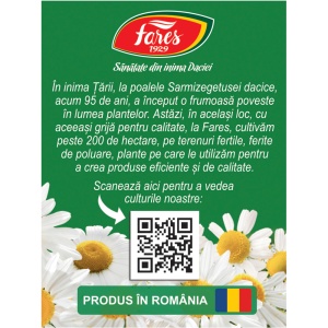 Ceai de Mușețel D74, 20 plicuri, Fares - Img 4