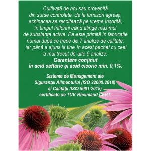 Ceai Echinacea F 185, 20 plicuri, Fares - Img 4