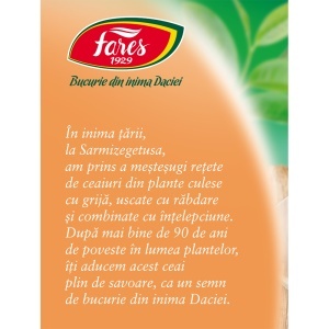 Ceai natural din 7 Plante BIO, 20 plicuri, Fares - Img 3