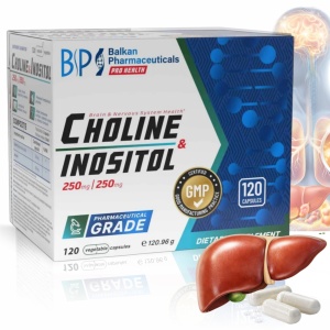 Choline & Inositol, 250mg|250mg, 120 capsule, Balkan Pharmaceuticals - Img 2