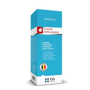 DermoTis cremă antiacneică, 50 ml, Tis Farmaceutic