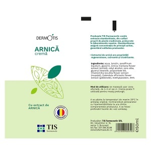 DermoTis cremă cu arnică, 50 ml, Tis Farmaceutic - Img 2