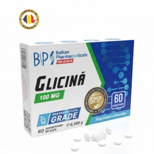 Glicină, 100 mg, 60 capsule, Balkan Pharmaceuticals - Img 2
