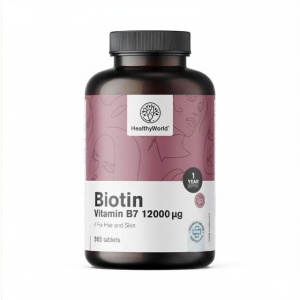 HealthyWorld, Biotin - biotină, 365 tablete