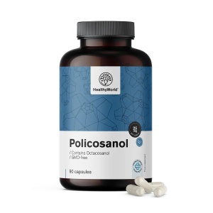 HealthyWorld, Policosanol - supliment alimentar destinat susținerii sănătății cardiovasculare, 90 capsule - Img 2
