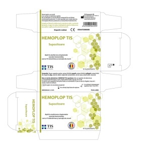 Hemoplop Tis supozitoare, 10 bucăți, Tis Farmaceutic - Img 2