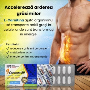 L-Carnitine BP, 500mg, 60 capsule, Balkan Pharmaceuticals - Img 5