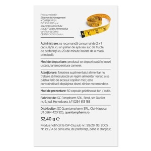 Lipostop cu oțet de Mere, 60 capsule, Parapharm - Img 3