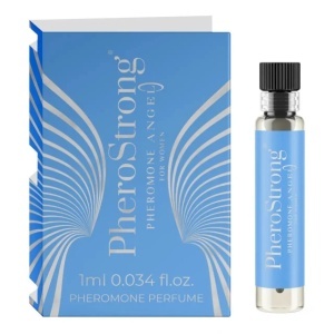 PheroStrong Angel For Women, mostră parfum cu feromoni pentru femei, cu note de lămâie, cafea și trandafir, 1 ml, Medica-Group