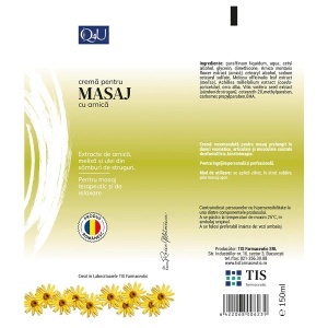 Q4U Cremă pentru masaj cu Arnică, 150 ml, Tis Farmaceutic - Img 2