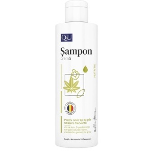 Q4U NutriTis Șampon Cremă cu Ulei de Ricin și D-Pantenol, susține îngrijirea părului predispus la cădere, hrănește și revitalizează, 250 ml, Tis Farmaceutic