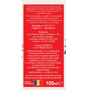 Sirop cu miere și propolis Biosept A13, 100 ml, Fares - Img 4