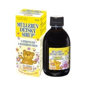 Sirop pentru copii cu pătlagină, cimbrișor și vitamina C, 245 ml, Dr. Müller Pharma