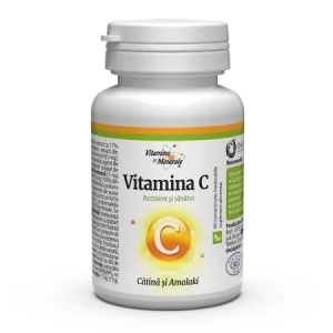 Vitamina C Naturală cu Cătină și Amalaki, 60 comprimate masticabile, Dacia plant