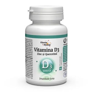 Vitamina D3 5000UI Zinc și Quercetină, 30 comprimate, Dacia plant
