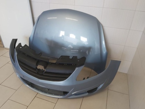 Pachet Bara Fata+Capota Motor Opel Corsa D 2006-2011 (4MU (Albastru)) - Disponibil în rate - Img 3