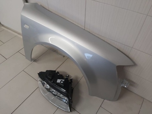 Pachet Far+Aripa Fata Dreapta Audi A4 B6 An 2000-2004 (LY7W (Gri)) - Disponibil în rate - Img 3