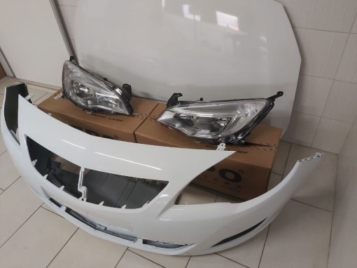 Pachet Bara+Far+Capota Fata Motor Opel Astra J 2009-2012 GAZ-Alb - Disponibil în rate - Img 3