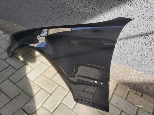 Aripa Fata Stanga BMW E46 FSL 2002-2005 Vopsita Negru - Disponibil în rate - Img 3