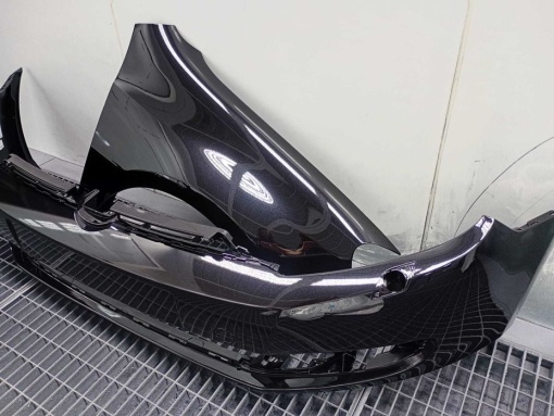 Bara Spalator Far&amp;Aripa Fata Dreapta VW Golf 6 VI 2008-2013 LC9X Negru - Disponibil în rate - Img 2