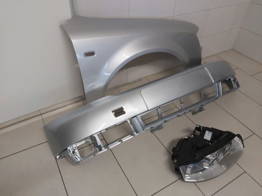 Pachet Bara+Far+Aripa Fata Dreapta Audi A4 B6 An 2000-2004 LY7W-Gri - Disponibil în rate - Img 3