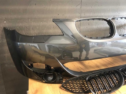 Bara Fata BMW E60 An 2003-2010 Aspect M (A36 (Gri Inchis)) Vers. 2 - Disponibil în rate - Img 2