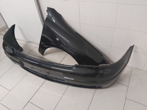 Pachet Bara + Aripa Fata Dreapta Opel Astra G 1998-1998 Z298 Negru - Disponibil în rate - Img 3