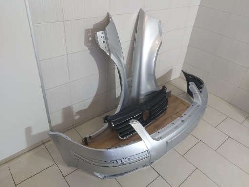 Pachet Bara+Aripa+Grila Radiator Fata VW Passat B5.5 00-04 (LA7W-Gri) - Disponibil în rate - Img 2