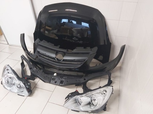 Pachet Bara+Capota+Faruri+Trager Opel Corsa D 2006-2011 Z20R Negru - Disponibil în rate - Img 2