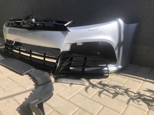 Bara Fata Completa VW Golf 6/VI 2008-2013 Aspect R20 Vopsita Gri - Disponibil în rate - Img 2