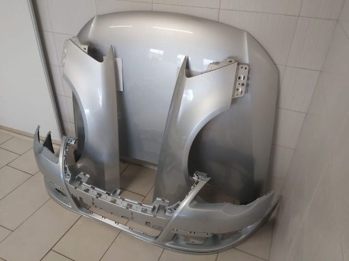 Pachet Bara+Aripa+Capota Fata Motor VW Passat B6 2005-2011 (LA7W-Gri) - Disponibil în rate - Img 3