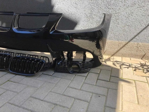 Bara Fata BMW E90 An 2005-2008 Aspect M Vopsit Negru - Disponibil în rate - Img 3
