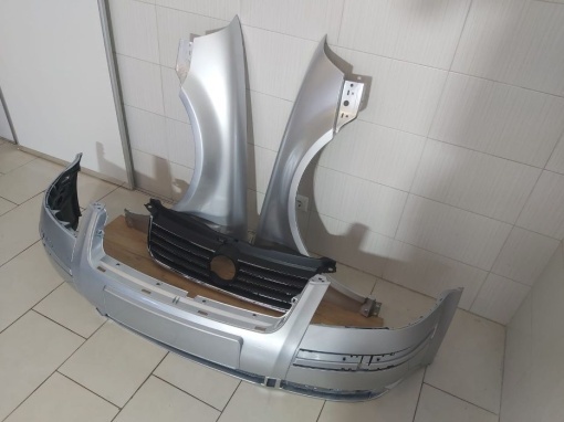 Pachet Bara+Aripa+Grila Radiator Fata VW Passat B5.5 00-04 (LA7W-Gri) - Disponibil în rate - Img 3